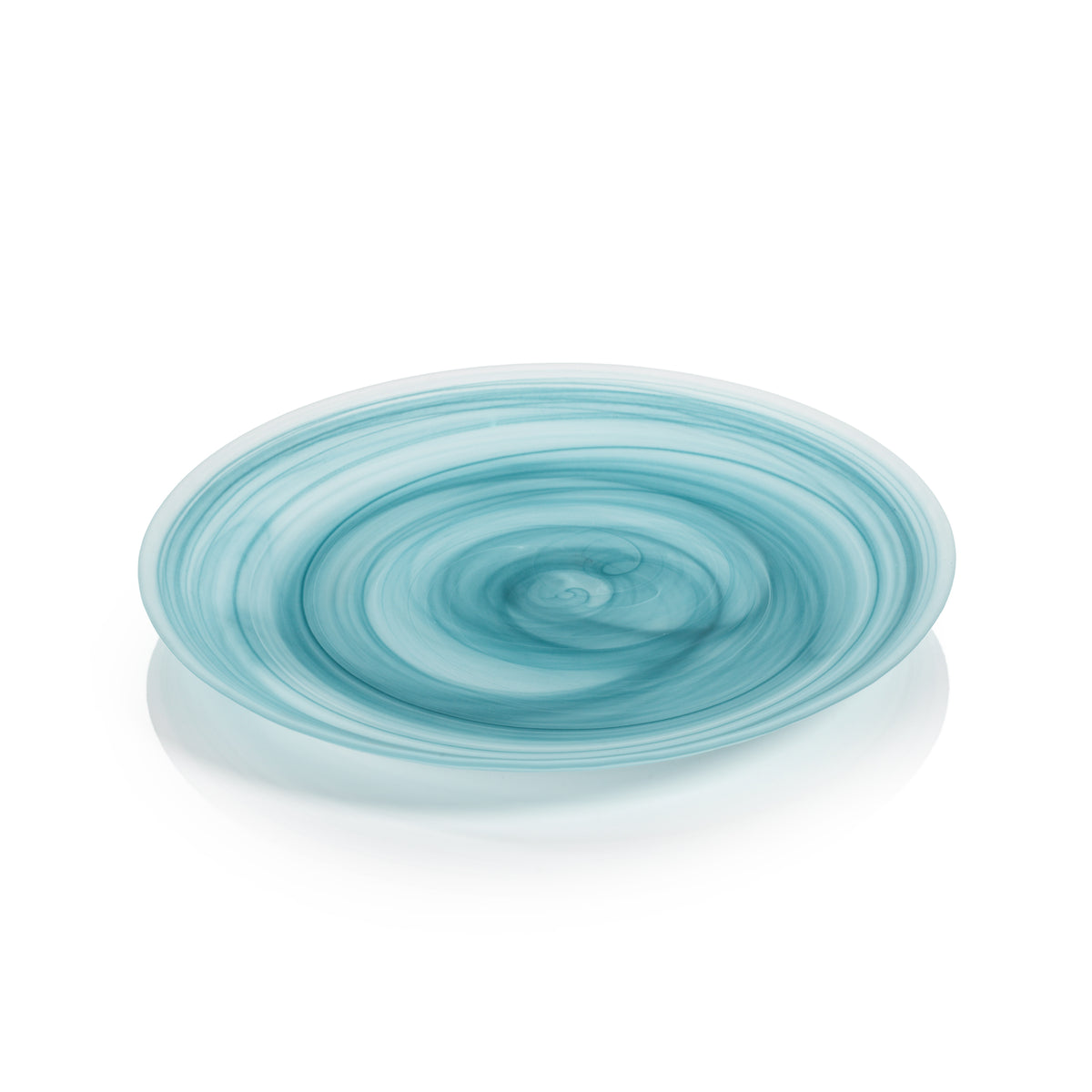 Zodax Barren Alabaster Glass Plates, Medium, Set of 4