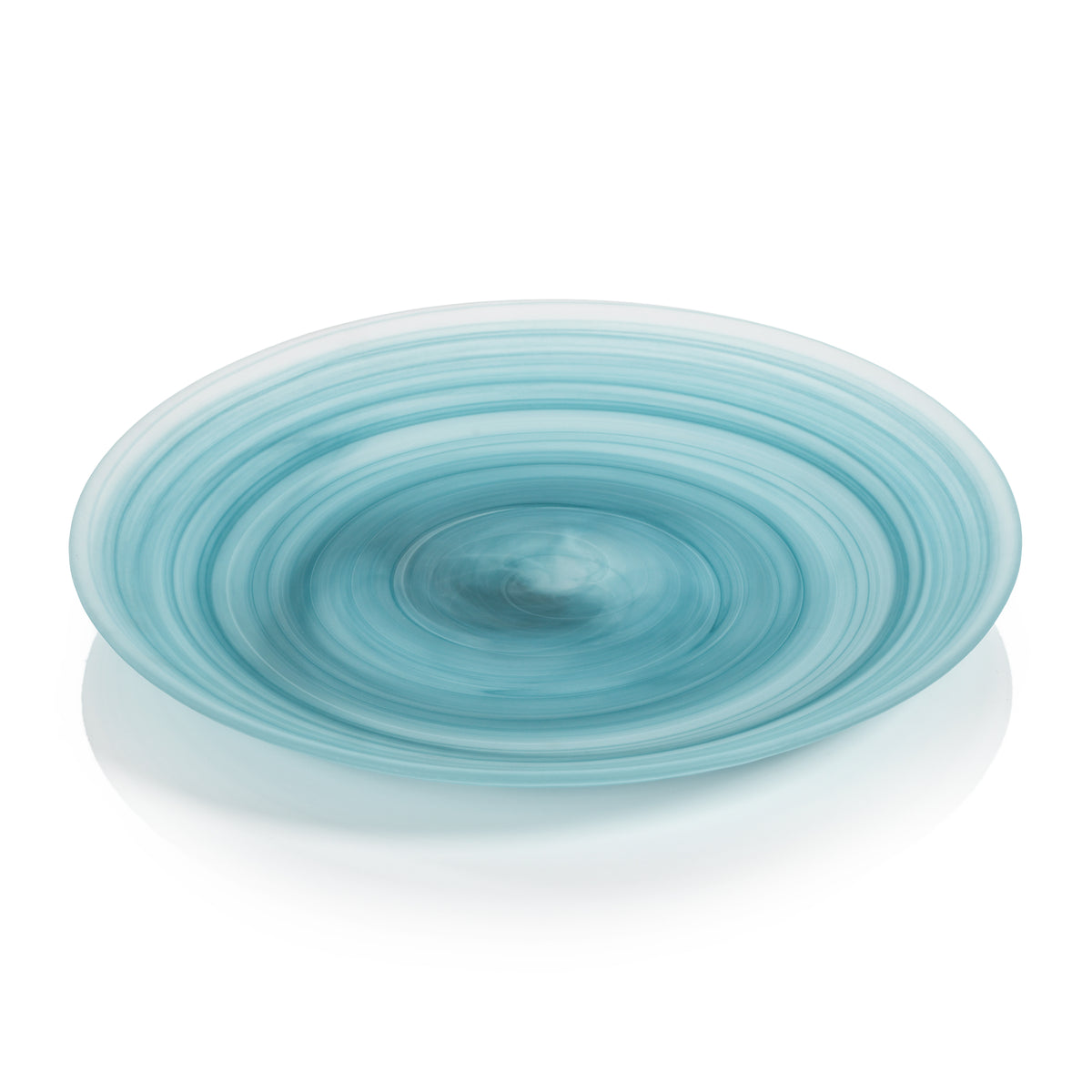 Zodax Barren Alabaster Glass Plates, Large, Set of 4