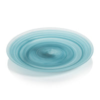 Zodax Barren Alabaster Glass Plates, Large, Set of 4