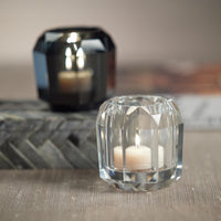 Zodax Ruxley 3.25" Faceted Crystal Vase, Clear