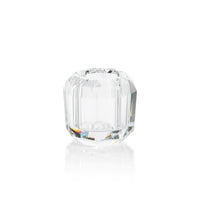 Zodax Ruxley 3.25" Faceted Crystal Vase, Clear