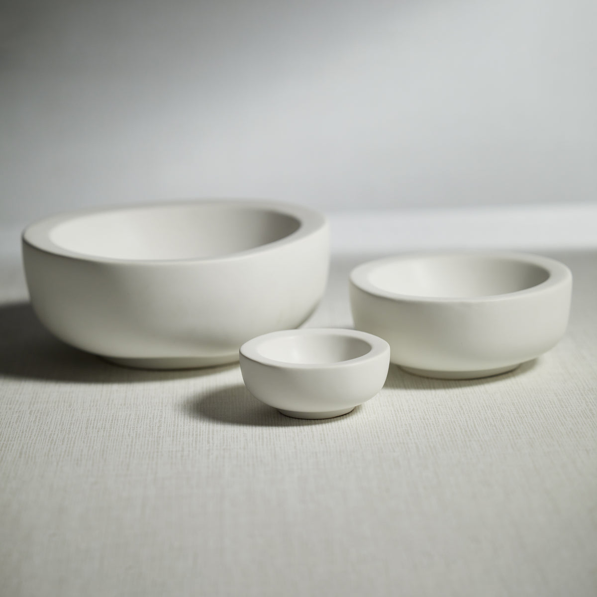 Zodax Modica 7.25" Soft Organic Shape Ceramic Bowls, Set of 2