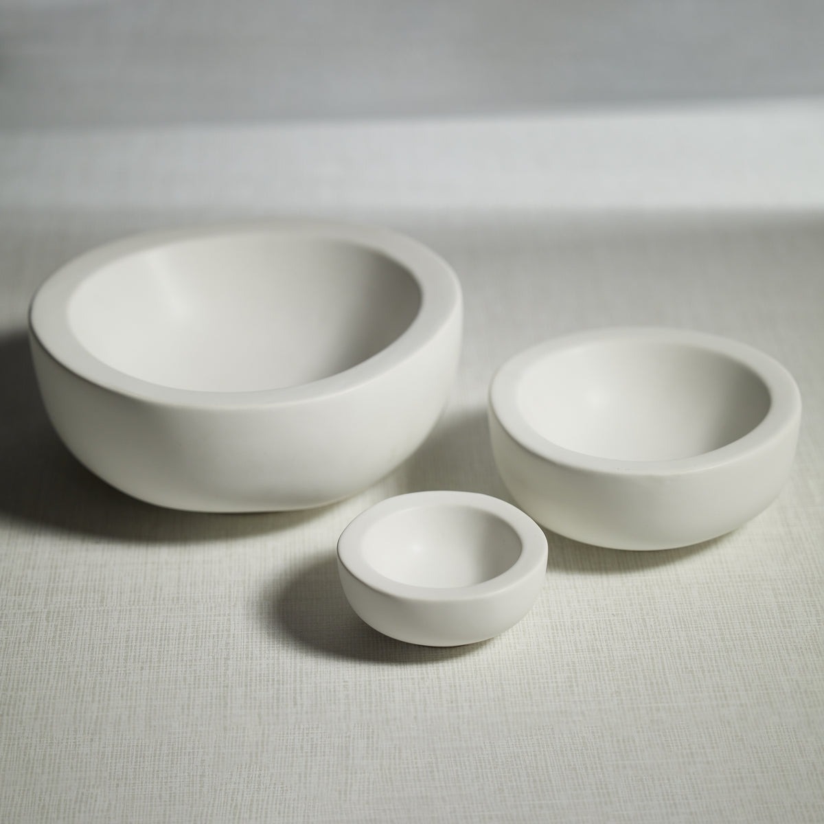 Zodax Modica 7.25" Soft Organic Shape Ceramic Bowls, Set of 2