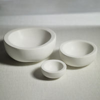 Zodax Modica 7.25" Soft Organic Shape Ceramic Bowls, Set of 2