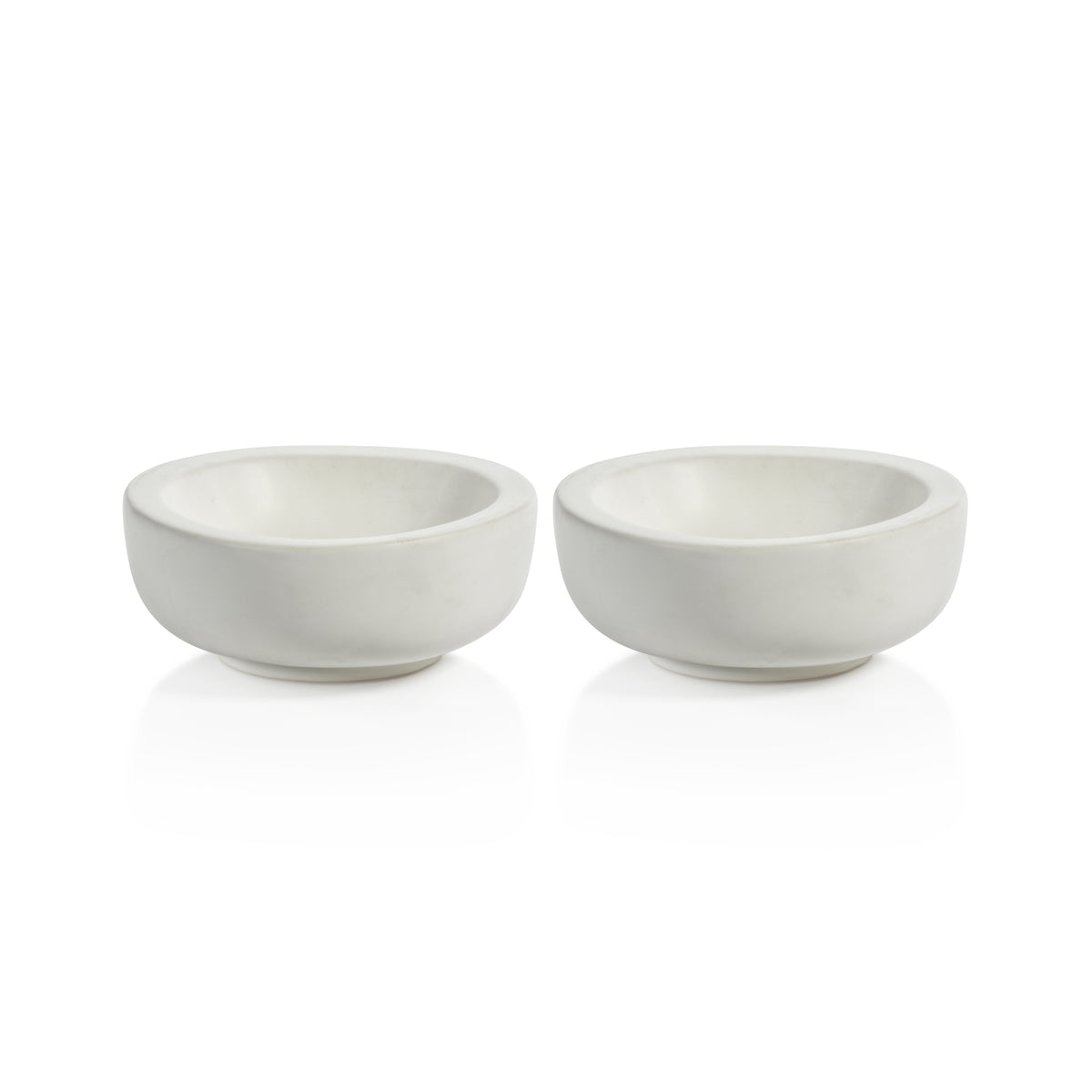Zodax Modica 7.25" Soft Organic Shape Ceramic Bowls, Set of 2