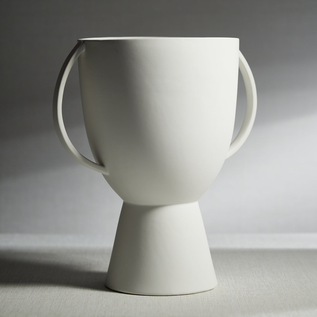 Zodax Lampton Matt White Ceramic Vase