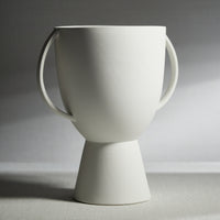 Zodax Lampton Matt White Ceramic Vase