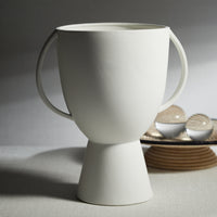 Zodax Lampton Matt White Ceramic Vase