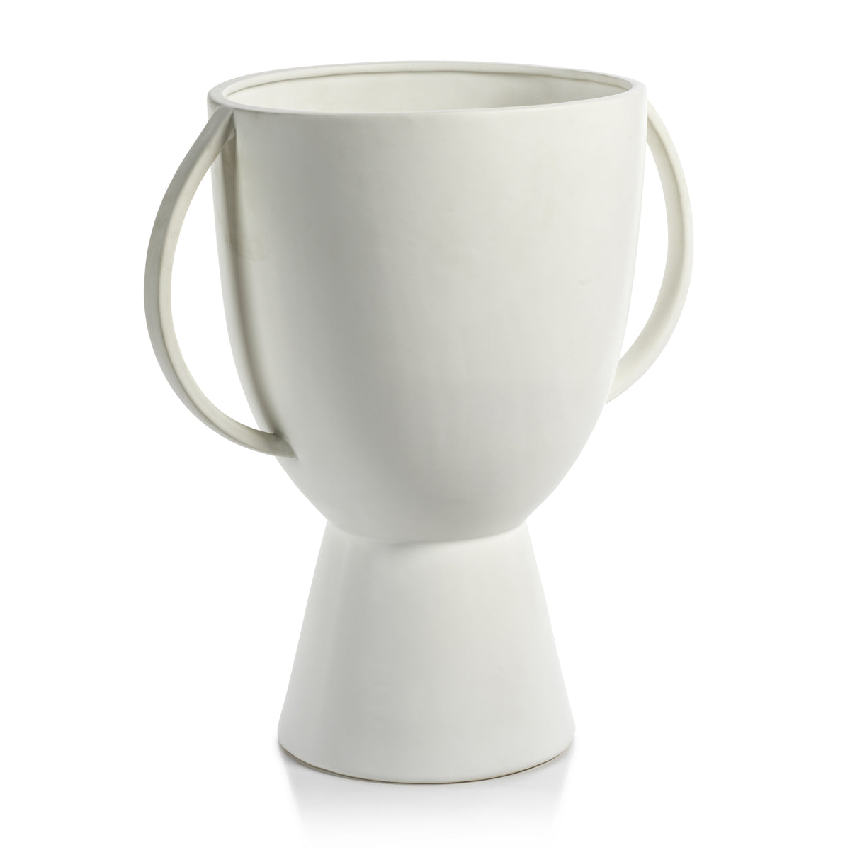 Zodax Lampton Matt White Ceramic Vase