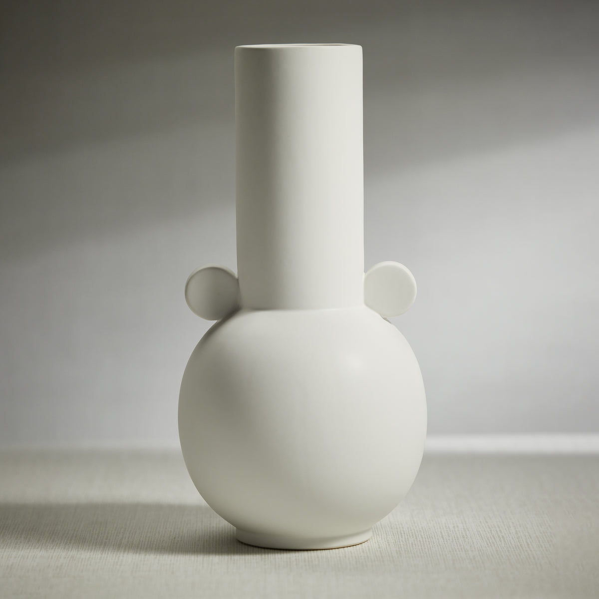 Zodax Braga Matt White Ceramic Vase
