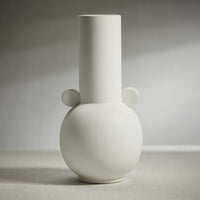 Zodax Braga Matt White Ceramic Vase