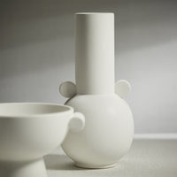 Zodax Braga Matt White Ceramic Vase