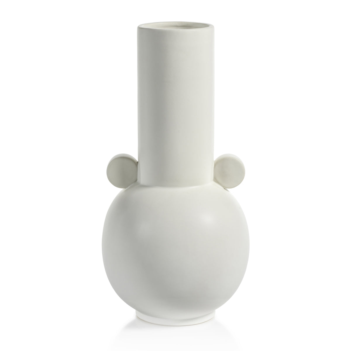 Zodax Braga Matt White Ceramic Vase