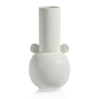 Zodax Braga Matt White Ceramic Vase