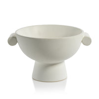 Zodax Braga Matt White Ceramic Bowl