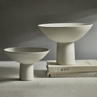 Zodax Nurana Funnel Ceramic Bowl, Large
