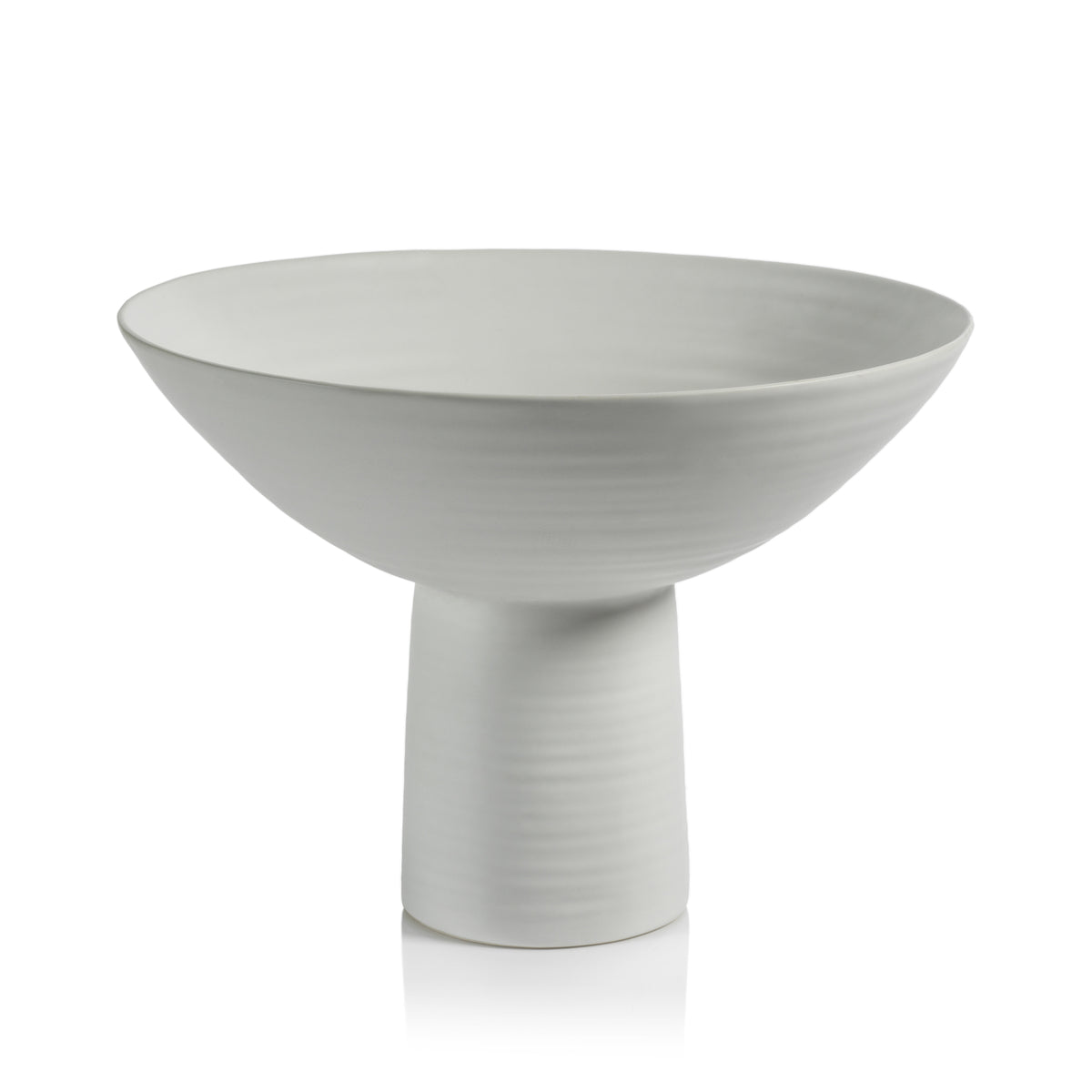 Zodax Nurana Funnel Ceramic Bowl, Large