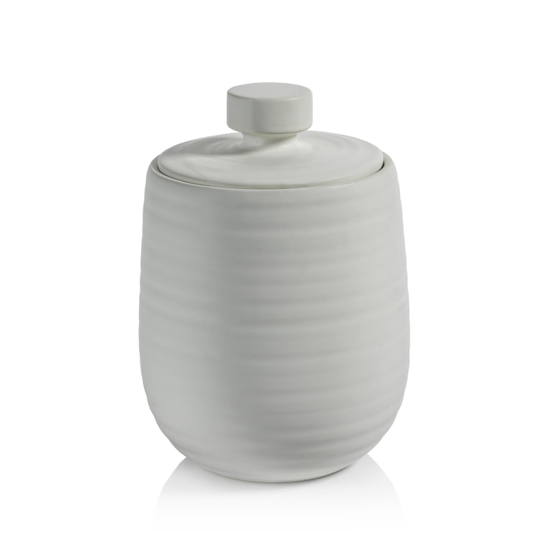 Zodax Azores Lidded Ceramic Decorative Jar, Large