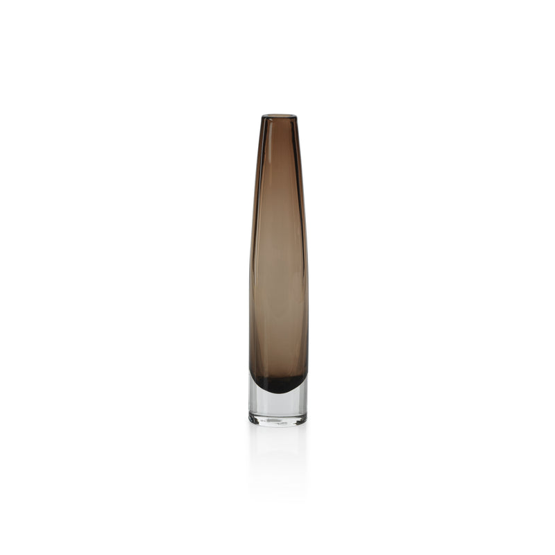 Zodax Torcy Slim Taupe Vase, Small