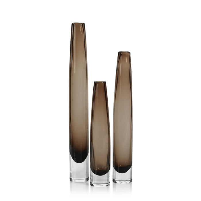 Zodax Torcy Slim Taupe Vase, Small