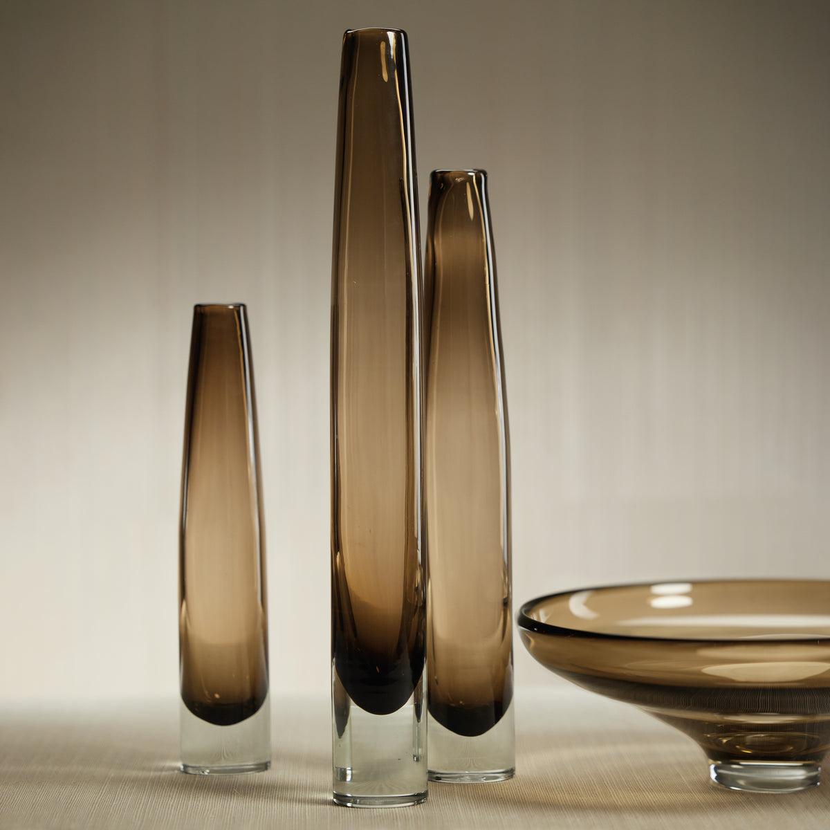 Zodax Torcy Slim Taupe Vase, Medium