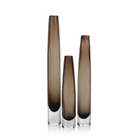 Zodax Torcy Slim Taupe Vase, Medium