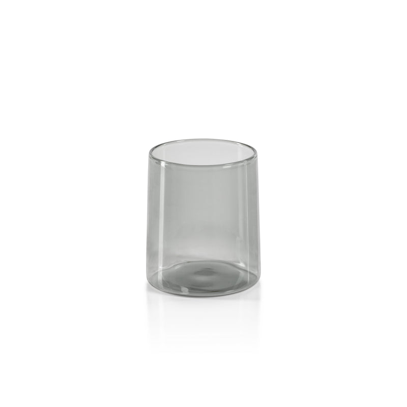 Zodax Lorient Tumbler Glasses, Smoke, Set of 6