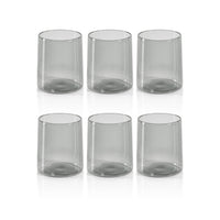 Zodax Lorient Tumbler Glasses, Smoke, Set of 6