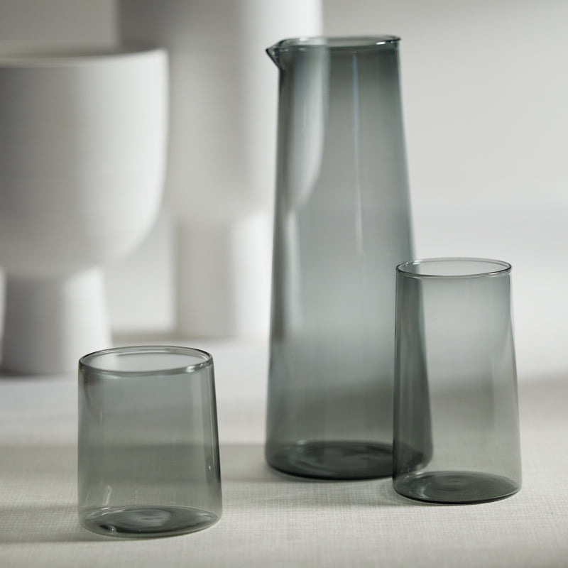Zodax Lorient Glass Pitcher, Smoke