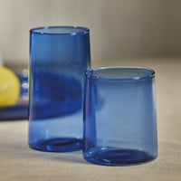 Zodax Lorient Tumbler Glasses, Light Cobalt Blue, Set of 6