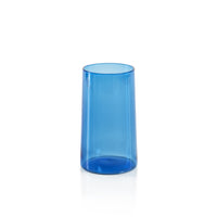 Zodax Lorient Highball Glasses, Light Cobalt Blue, Set of 6