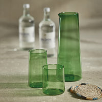Zodax Lorient Glass Pitcher, Fern Green