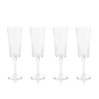 Zodax Forli Bubble Champagne Flutes, Set of 4