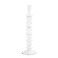 Zodax Siena Glass Taper Candle Holders, Set of 4