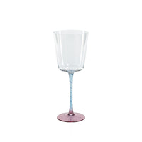 Zodax Sachi Red Wine Glasses, Pink & Blue, Set of 4