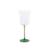 Zodax Sachi Red Wine Glasses, Green & Amber, Set of 4