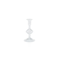 Zodax Zyrandol Glass Taper Holders, 7", Set of 2