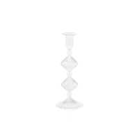 Zodax Zyrandol Glass Taper Holders, 10", Set of 2
