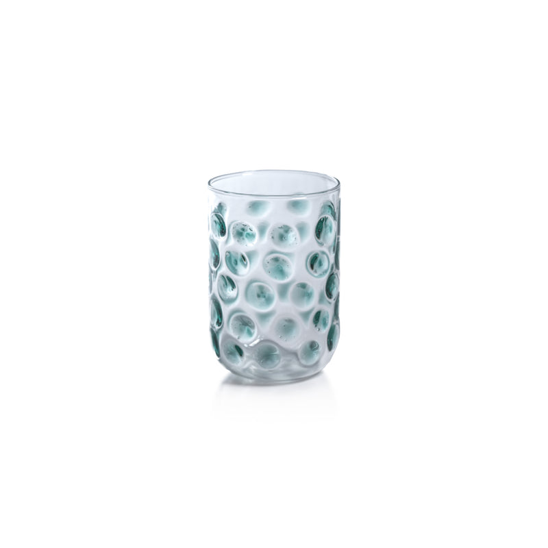 Zodax Abbeville Glass Tumblers, Green, Set of 4