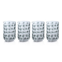 Zodax Abbeville Glass Tumblers, Gray, Set of 4