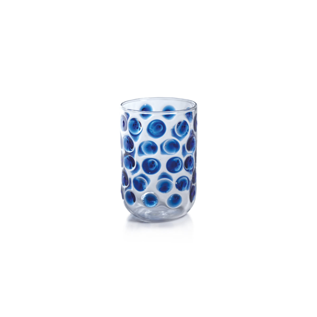 Zodax Abbeville Glass Tumblers, Blue, Set of 4