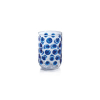Zodax Abbeville Glass Tumblers, Blue, Set of 4