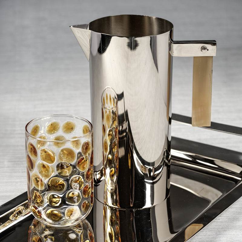 Zodax Abbeville Glass Tumblers, Amber, Set of 4