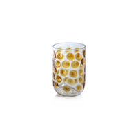 Zodax Abbeville Glass Tumblers, Amber, Set of 4