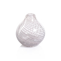 Zodax Chantilly Swirl Glass Bud Vase, Onion, Blush