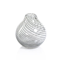 Zodax Chantilly Swirl Glass Bud Vase, Onion, Green