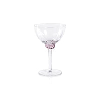Zodax Cambrai Martini / Cocktail Optic Glasses, Blush, Set of 4