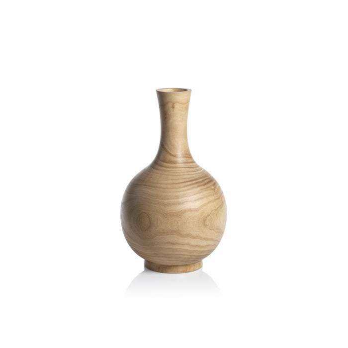 Zodax Alicante Paulownia Wood Vase, Small