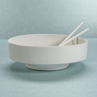 Zodax Cornella White Ceramic Centerpiece Bowl