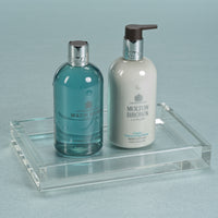 Zodax Carnac Crystal Glass Vanity Tray, Small